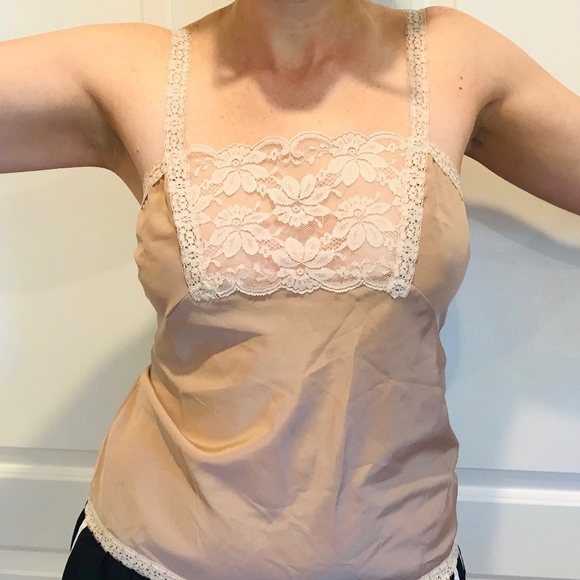 Petite Nude Vintage Lingerie Top by Alice Maloof! - Picture 2 of 6